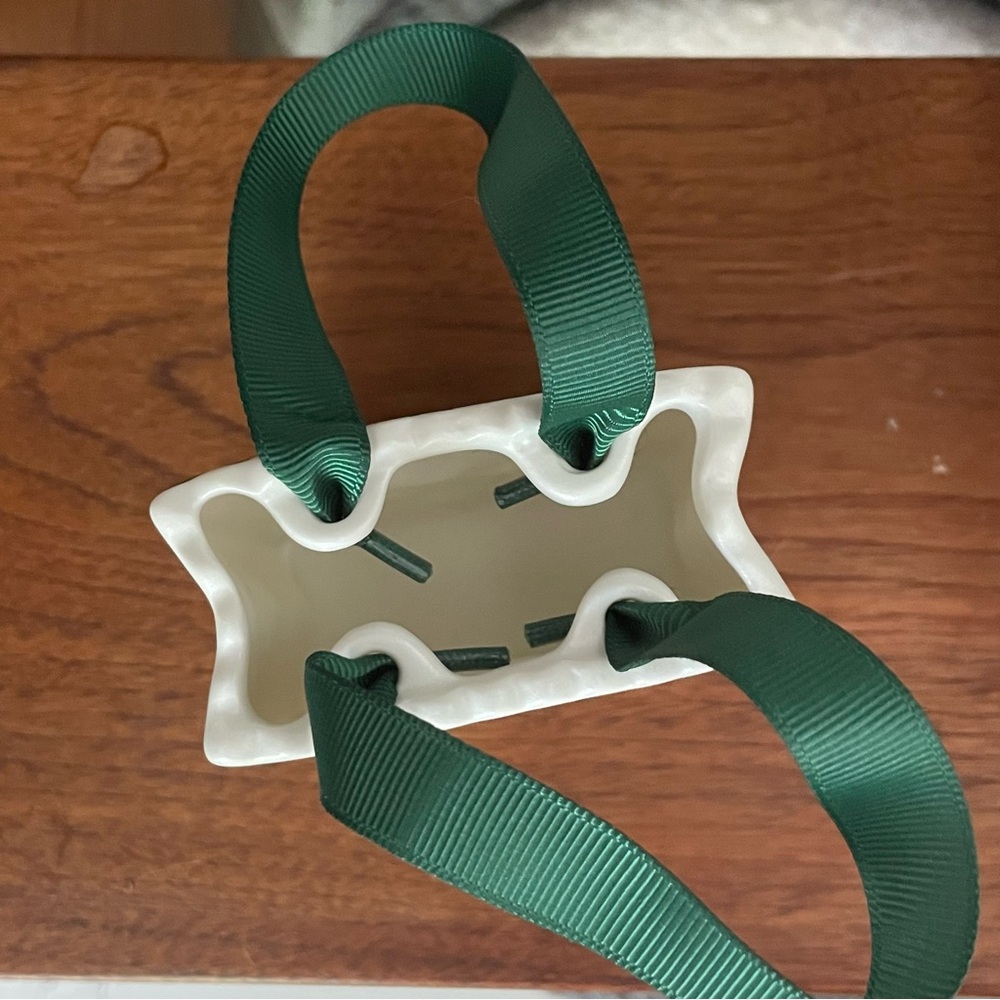 $10 SALE Ceramic Vintage Starbucks Bag Ornament Gift Card Holder Classic Logo - Picture 6 of 6